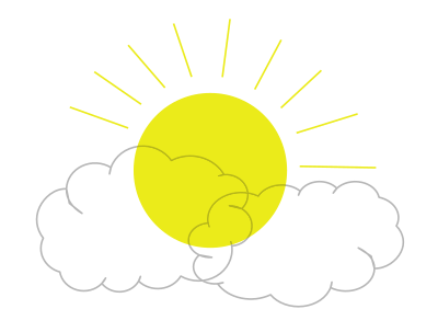 Sun Behind Clouds (remix) clipart