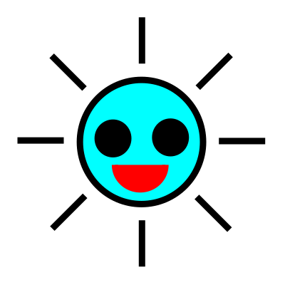 SUN Blue clipart