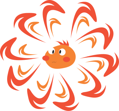 Sun (cartoon) clipart
