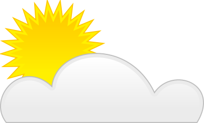 Sun cloud clipart