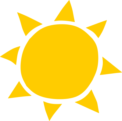Sun - Colour clipart
