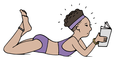 Sunbather - Colour clipart
