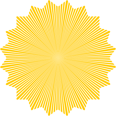 Sunbeam pattern clipart