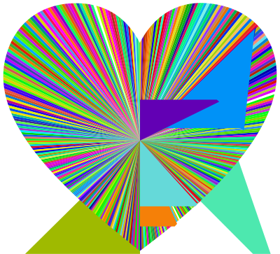 Sunburst Heart clipart