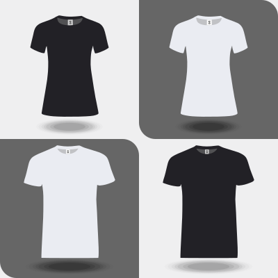 T-shirt mockup clipart