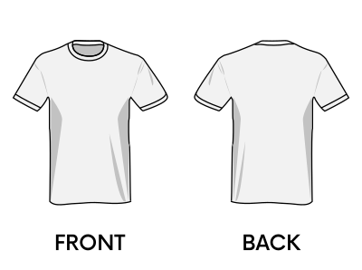T-shirt template clipart