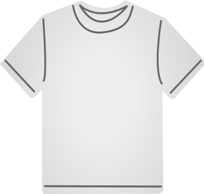 T-shirt white clipart