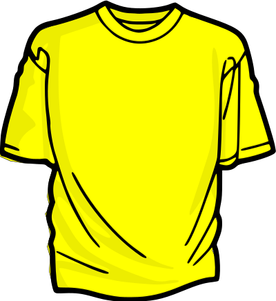 T-shirt yellow clipart
