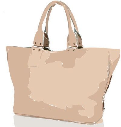 Tan Handbag No Logo clipart