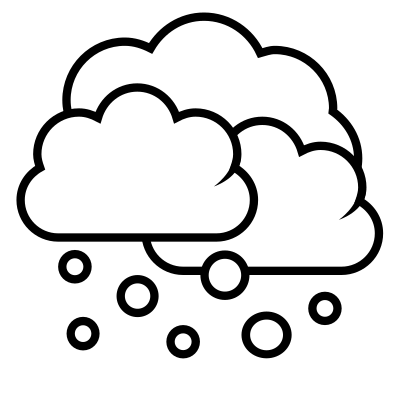 Tango weather showers scattered - outline clipart