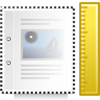 Tango x office document template clipart