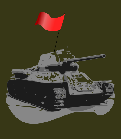 tank T-34 clipart