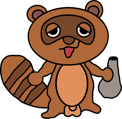 Tanuki Cartoon clipart
