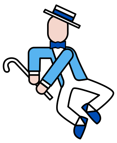 Tap dancer clipart