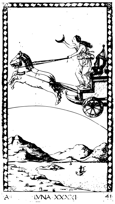 Tarocchi Luna clipart