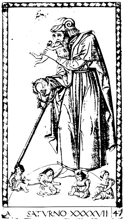 Tarocchi Saturn clipart