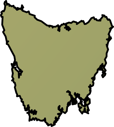 Tasmania-shaded clipart