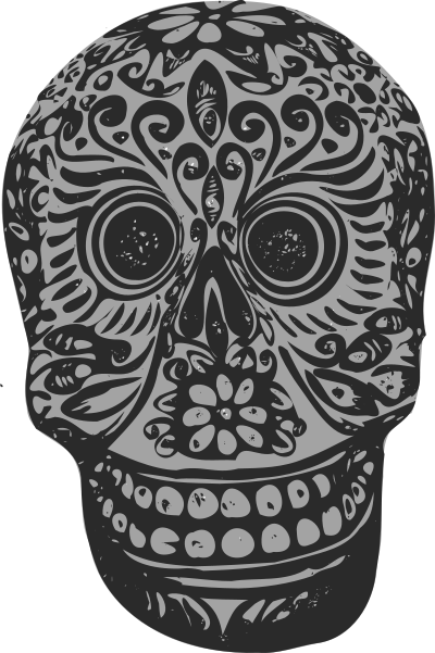 Tatoo skull 1 clipart