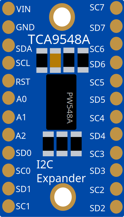 TCA9548A - I2C Multiplexer clipart