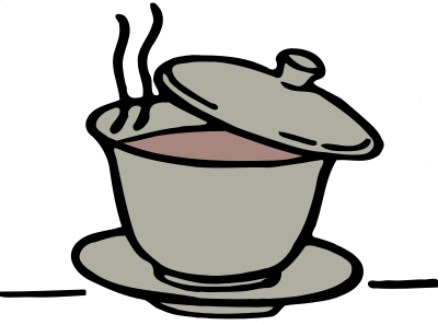 Tea Cup - Colour clipart