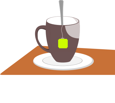 Tea in mug clipart