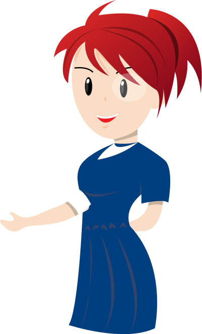 Teacher blue dress clipart