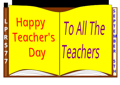 Teacher's day wishes clipart