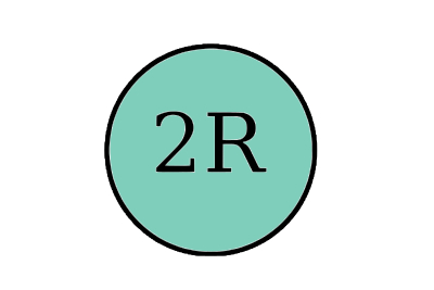 Teal Circle 2R clipart