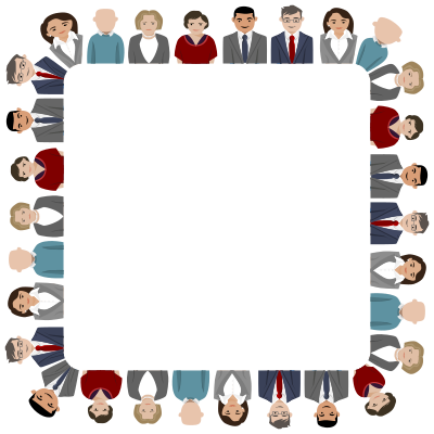 Teamwork Frame II clipart