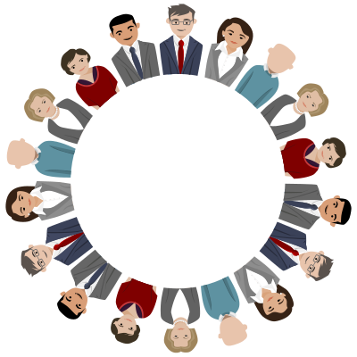 Teamwork Frame Large clipart
