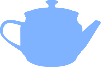 Teapot (silhouette) by Rones clipart