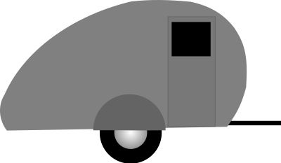 Teardrop trailer clipart