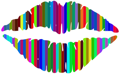 Technicolor Lips clipart