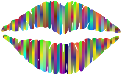 Technicolor Lips 3 clipart