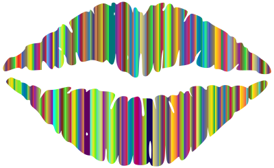 Technicolor Lips 4 clipart