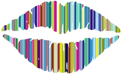 Technicolor Lips 5 clipart