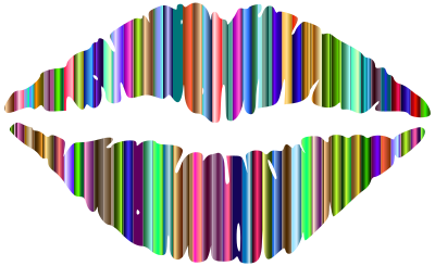 Technicolor Lips 6 clipart