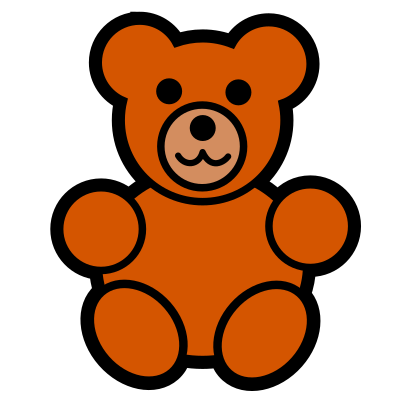 Teddy bear icon clipart
