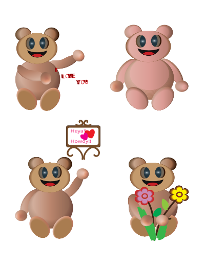 Teddy Love clipart