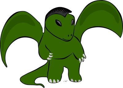 Teen Dragon clipart