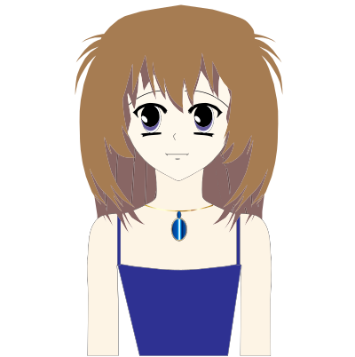 Teenage Anime Girl clipart