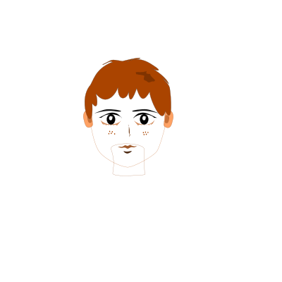 Teenager red hair clipart