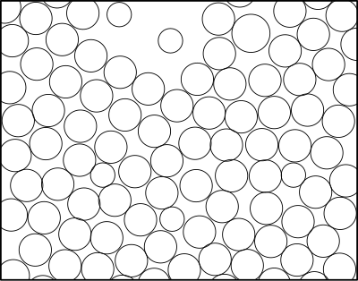 Teilchenmodell Lösung mit Sprudel clipart