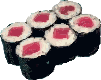 Tekka maki sushi clipart