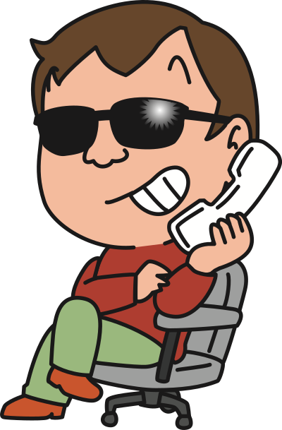 Telemarketing Crook (#4) clipart