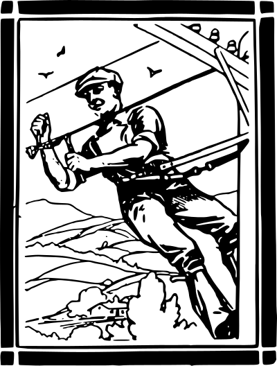Telephone Pole Worker clipart