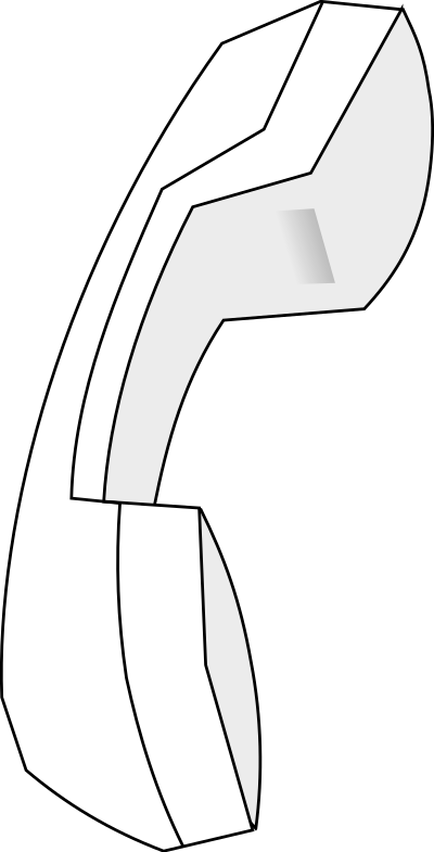 Telephone receiver 01 clipart