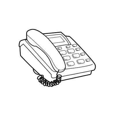 Telephone svg image for Videoscribe clipart