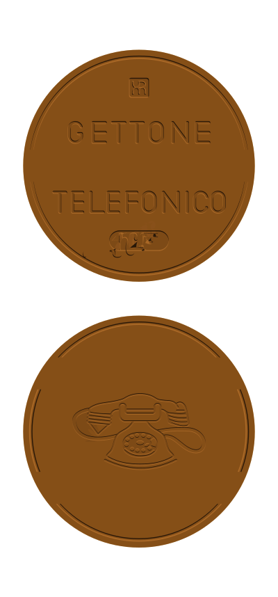 Telephone token clipart