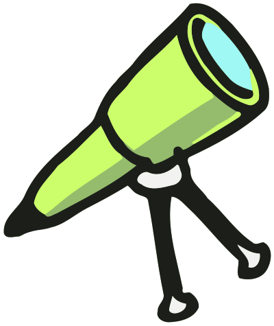 Telescope 2 clipart